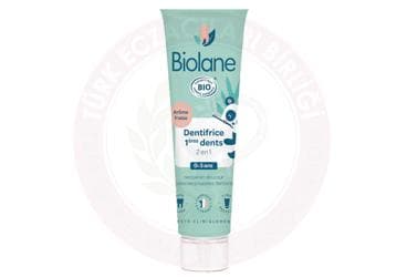 BIOLANE ORGANIC FIRST TEETH TOOTHPASTE ORGANIC 2IN1 ILK DIS MACUNU 50 ml tüp İlaç Görseli