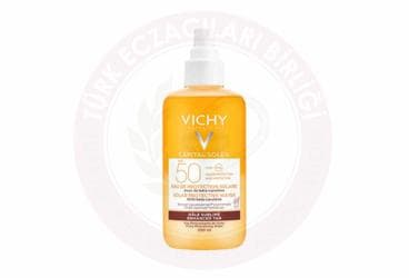 VICHY CAPITAL SOLEIL SOLAR PROTECTIVE WATER ENHANCED TAN SPF50 200 ml şişe İlaç Görseli
