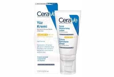 CERAVE YUZ KREMI SPF50 NORMAL VE KURUYA DONUK CILTLER ICIN 52 ml tüp İlaç Görseli