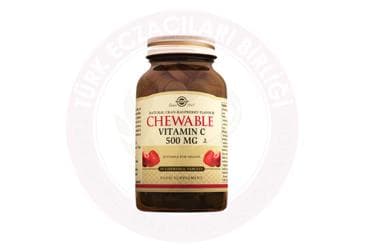 SOLGAR CHEWABLE VITAMIN C CIGNEME TABLET 500 mg 90 tablet İlaç Görseli