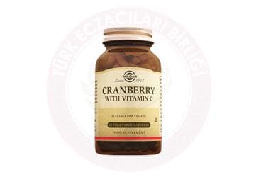 SOLGAR CRANBERRY WITH VITAMIN C KAPSUL 30 kapsül İlaç Görseli