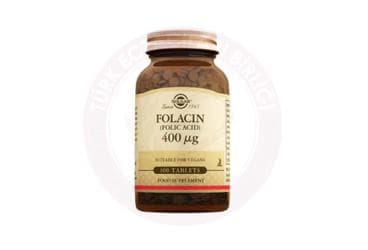 SOLGAR FOLIC ACID TABLET 400 mcg 100 tablet İlaç Görseli
