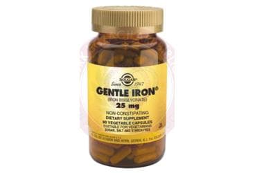 SOLGAR GENTLE IRON KAPSUL 25 mg 90 kapsül İlaç Görseli