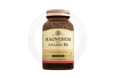 SOLGAR MAGNESIUM WITH VITAMIN B6 TABLET 100 tablet İlaç Görseli
