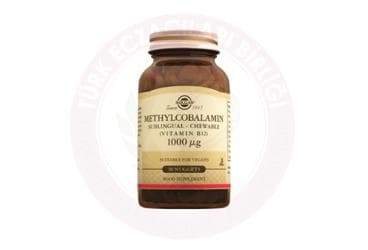 SOLGAR METHYLCOBALAMIN (VITAMIN B12) SUBLINGUAL - CHEWABLE TABLET 1000 mcg 30 tablet İlaç Görseli