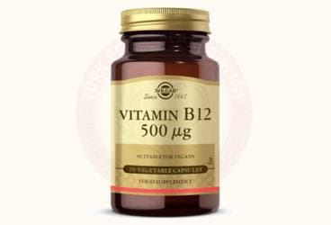SOLGAR VITAMIN B12 KAPSUL 500 mcg 50 kapsül İlaç Görseli