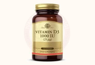 SOLGAR VITAMIN D3 YUMUSAK JELATIN KAPSUL 1000 IU 100 kapsül İlaç Görseli