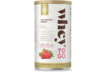 SOLGAR WHEY TO GO WHEY PROTEIN POWDER STRAWBERRY 454 g toz İlaç Görseli
