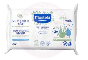 MUSTELA ORGANIK PAMUKLU ISLAK MENDIL 60 adet İlaç Görseli