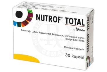 NUTROF TOTAL YUMUSAK JELATIN KAPSUL 30 kapsül İlaç Görseli