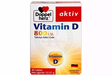 DOPPELHERZ VITAMIN D TABLET 800 IU 45 tablet İlaç Görseli
