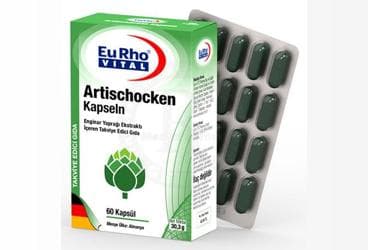 EURHO VITAL ARTISCHOCKEN KAPSUL 400 mg 60 kapsül İlaç Görseli