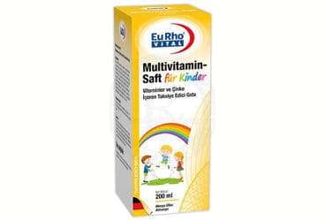 EURHO VITAL MULTIVITAMIN SAFT FUR KINDER SURUP 200 ml şişe İlaç Görseli
