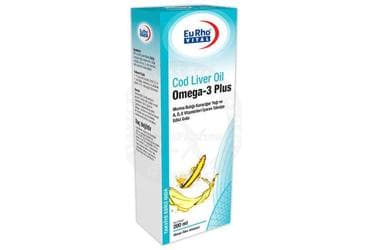 EURHO VITAL COD LIVER OIL OMEGA 3 PLUS SURUP 200 ml şişe İlaç Görseli