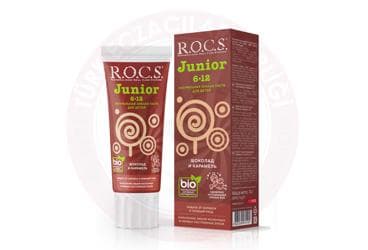 ROCS JUNIOR 6-12 CIKOLATA-KARAMEL DIS MACUNU 60 ml tüp İlaç Görseli