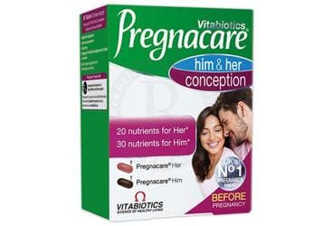 VITABIOTICS PREGNACARE HIM & HER CONCEPTION TAKVIYE EDICI GIDA 30 tablet+30 tablet İlaç Görseli