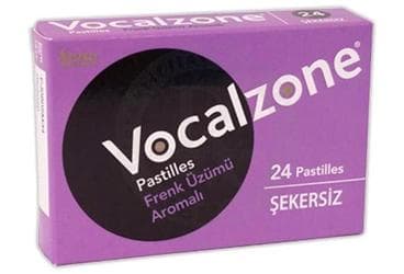 VOCALZONE FRENKUZUMLU SEKERSIZ PASTIL 24 pastil İlaç Görseli