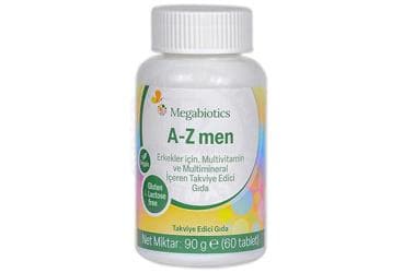 MEGABIOTICS A-Z MEN TAKVIYE EDICI GIDA 60 tablet İlaç Görseli