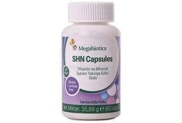 MEGABIOTICS SHN CAPSULES TAKVIYE EDICI GIDA 60 kapsül İlaç Görseli