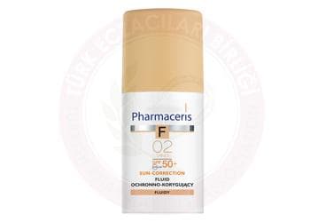 PHARMACERIS S PROTECTIVE & CORRECTIVE FLUID FOUNDATION SPF50 02 (SAND) 30 ml şişe İlaç Görseli