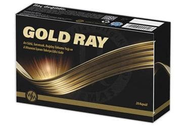 GOLD RAY TAKVIYE EDICI GIDA KAPSUL 20 kapsül İlaç Görseli