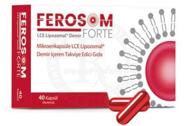 FEROSOM FORTE LCE LIPOZOMAL DEMIR ICEREN KAPSUL TAKVIYE EDICI GIDA 40 kapsül İlaç Görseli