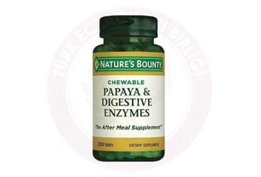 NATURES BOUNTY PAPAYA&DIGESTIVE ENZIYMES CIGNEME TABLET 100 tablet İlaç Görseli
