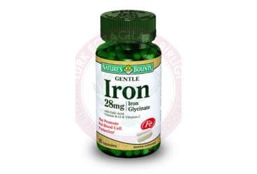 NATURES BOUNTY GENTLE IRON KAPSUL 28 mg 90 kapsül İlaç Görseli