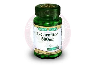 NATURES BOUNTY L-CARNITINE KAPLET 500 mg 30 tablet İlaç Görseli
