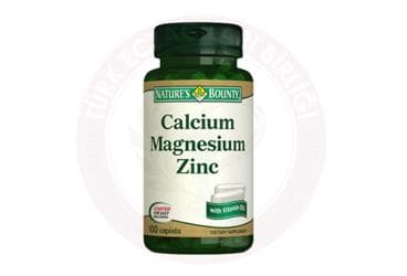 NATURES BOUNTY CALCIUM MAGNESIUM ZINC KAPLET 100 tablet İlaç Görseli