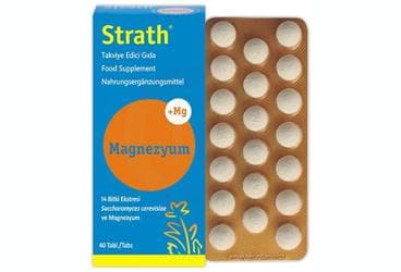 STRATH MAGNEZYUM ICEREN TAKVIYE EDICI GIDA TABLET 40 tablet İlaç Görseli