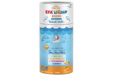 NEW LIFE EFA LIQUID ORANGE BALIK YAGI 150 ml şişe İlaç Görseli