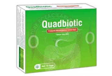 QUADBIOTIC PROBIYOTIK MIKROORGANIZMA ICEREN SASE 20 saşe İlaç Görseli