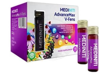 ADVANCEMAX V-FENS KIR IGDESI, EKINEZYA, KARA MURVER VE MULTIVITAMIN ICEREN TAKVIYE EDICI GIDA 10x20 ml şişe İlaç Görseli
