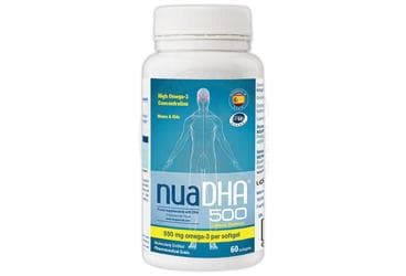 NUA DHA LIMON AROMALI TAKVIYE EDICI GIDA 500 mg 60 tablet İlaç Görseli