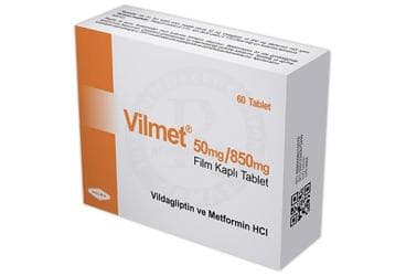 VILMET 50 MG / 850 MG FILM KAPLI TABLET (60 TABLET) İlaç Görseli