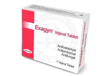 EXAGYN 750 MG/200 MG/100 MG VAJINAL TABLET (7 TABLET) İlaç Görseli