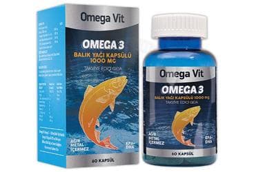 OMEGA VIT OMEGA 3 BALIK YAGI KAPSULU 1000 mg 60 kapsül İlaç Görseli