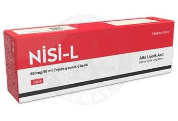 NISI-L 600 MG/50 ML ENJEKSIYONLUK COZELTI (5 FLAKON) İlaç Görseli