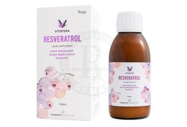 VITISFERA RESVERATROL, UZUM CEKIRDEGI EKSTRESI VE KUERSETIN ICEREN ORMAN MEYVELERI AROMALI SIVI TAKVIYE EDICI GIDA 150 ml şişe İlaç Görseli