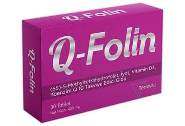 Q-FOLIN TABLET 30 tablet İlaç Görseli