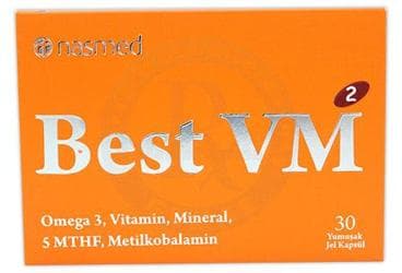 BEST VM2 TURUNCU YUMUSAK KAPSUL 30 kapsül İlaç Görseli