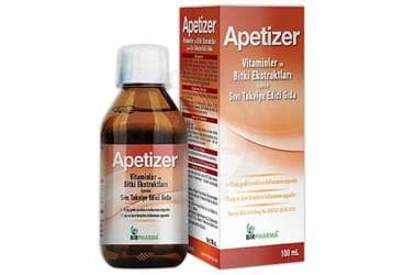 APETIZER VITAMINLER VE BITKI EKSTRAKTLARI ICEREN SIVI TAKVIYE EDICI GIDA 100 ml şişe İlaç Görseli