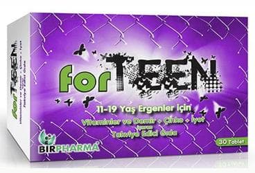 FORTEEN VITAMINLER VE DEMIR CINKO IYOT ICEREN TAKVIYE EDICI GIDA 30 tablet İlaç Görseli