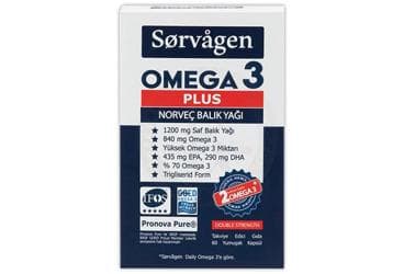 SORVAGEN OMEGA 3 PLUS 60 kapsül İlaç Görseli