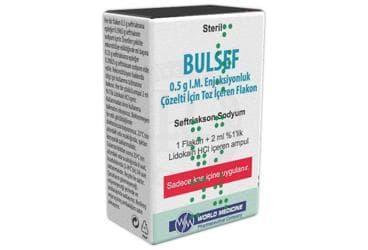 BULSEF 0,5 GR IM ENJ. COZ. HAZ. ICIN TOZ ICEREN FLAKON İlaç Görseli
