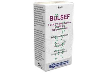 BULSEF 1G I.M./I.V. ENJEKSIYONLUK COZELTI ICIN TOZ ICEREN FLAKON (1 FLAKON + 1 AMPUL) İlaç Görseli