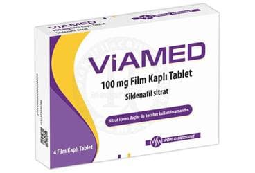 VIAMED 100 MG FILM KAPLI TABLET (4 TABLET) İlaç Görseli