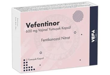 VEFENTINOR 600 MG VAJINAL YUMUŞAK KAPSUL (2 KAPSUL) İlaç Görseli