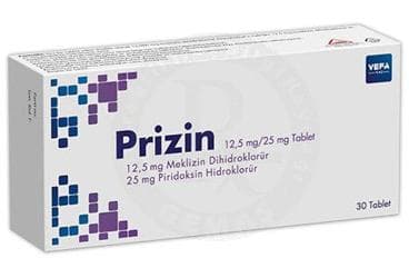 PRIZIN 12,5 MG /25 MG TABLET (30 TABLET) İlaç Görseli